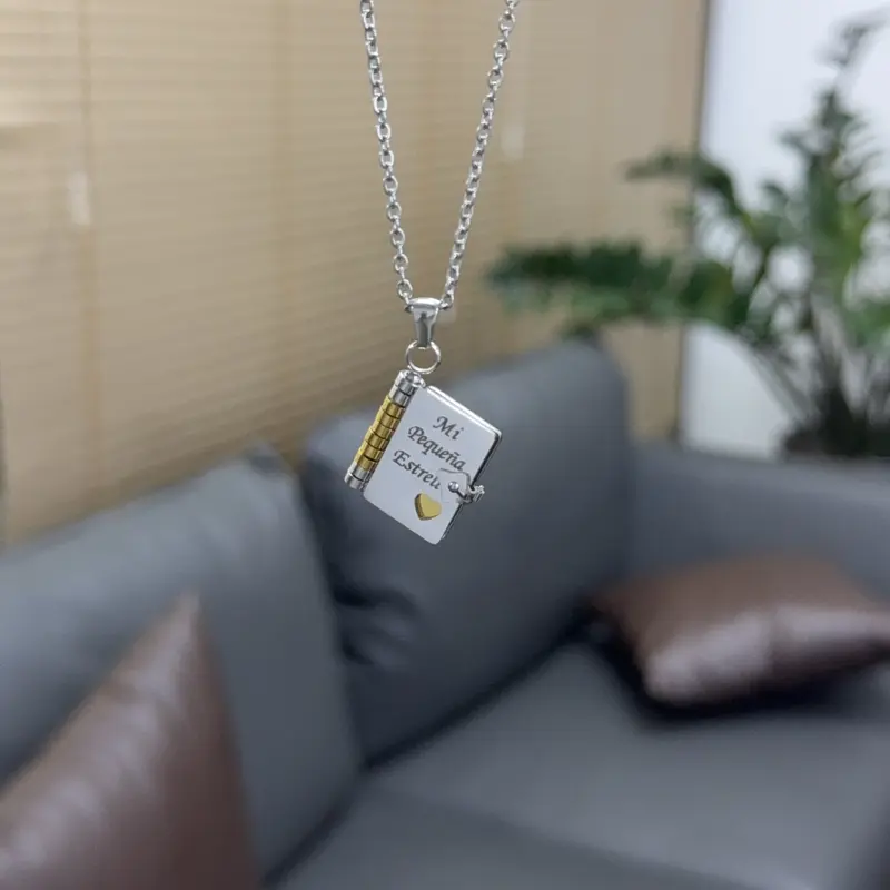 My Little Star Book Necklace for Daughter – Meaningful Jewelry Gift for Birthday, Graduation, or Special Occasions
