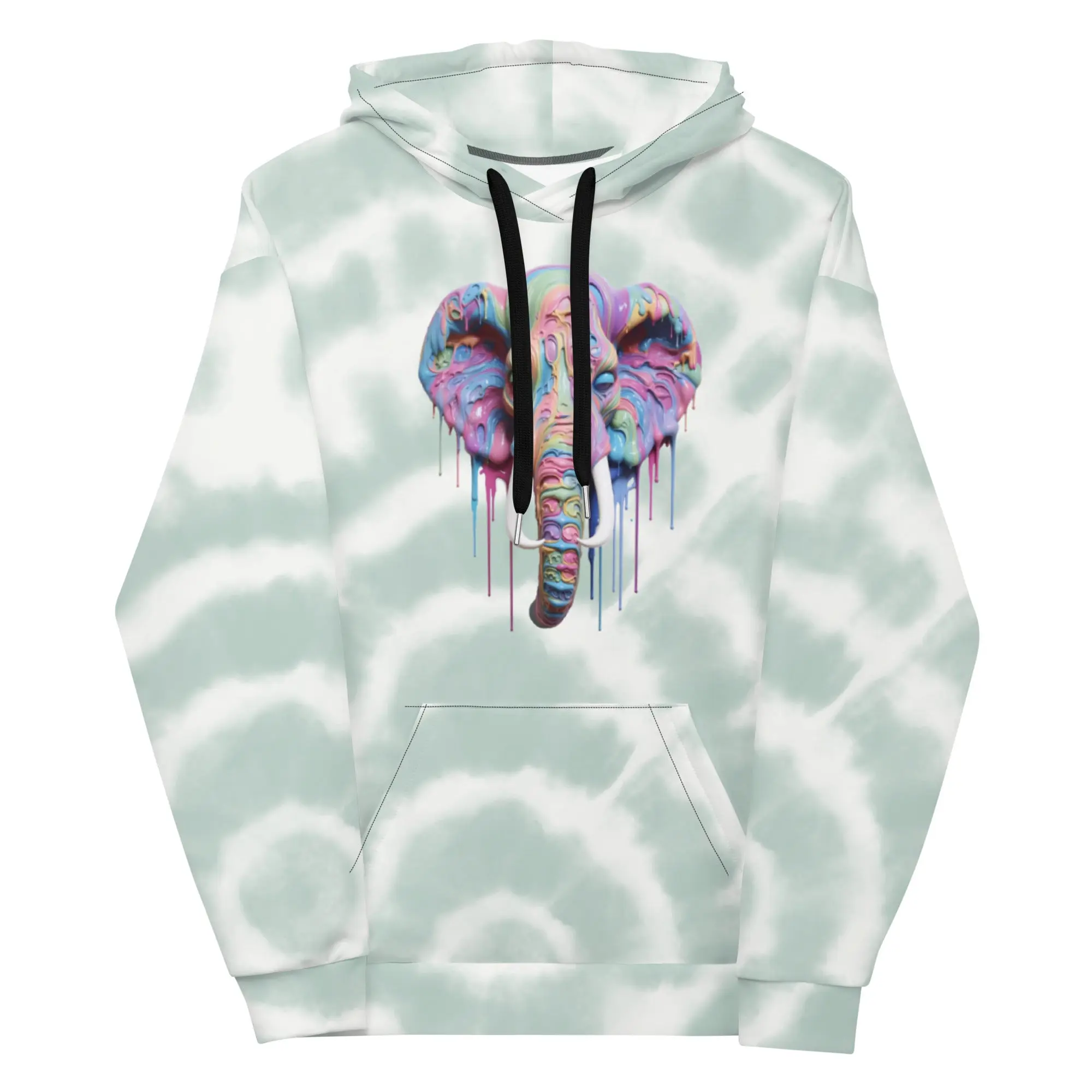 melted elephant hoodie