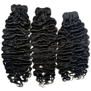 Pixie Burmese Curly Unisex Real Hair Extension - TikTok Exclusive 100% Black & Natural Brown  Straight Hair Bundles Option Available