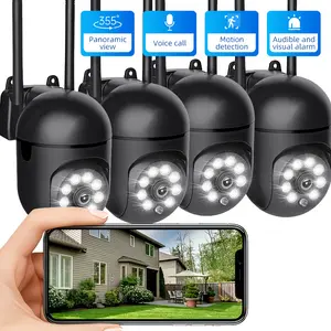 【JOOAN WiFi Pet Home Security Camera】1080P Multi-Angle Pan/Tilt Panoramic HD, BT/WiFi Connectivity, Color Night Vision, Motion Detection, Two-Way Audio, Auto Tracking, Real-Time Alarm, Mobile App Remote Control,Smart Camera, Night Vision Camera