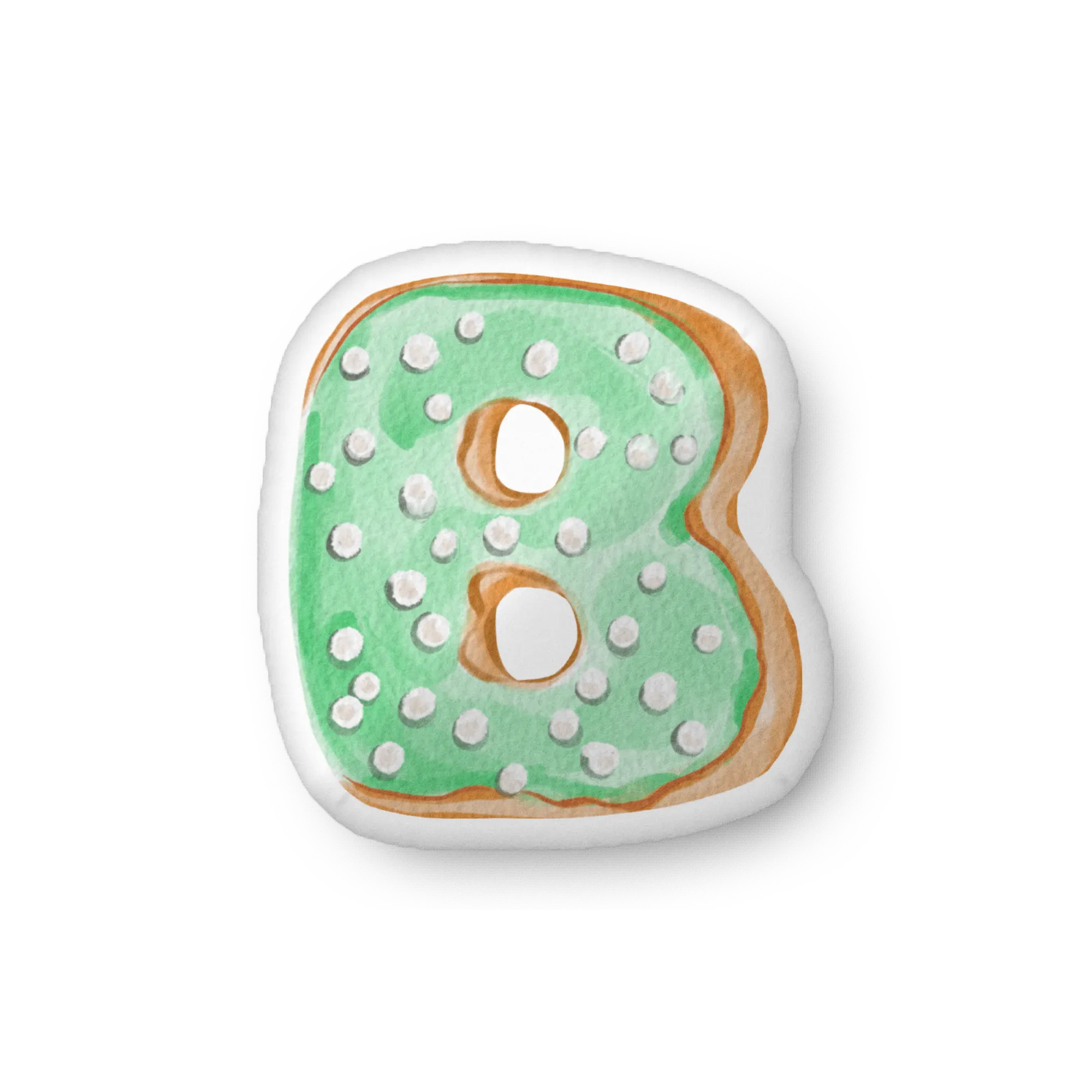 Letter "B" Donut Pillow