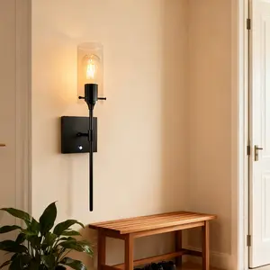 2 pieces of retro wall lights, glass lampshade white warm light wall lights suitable for bedroom, living room, kitchen, and hallway wall lights