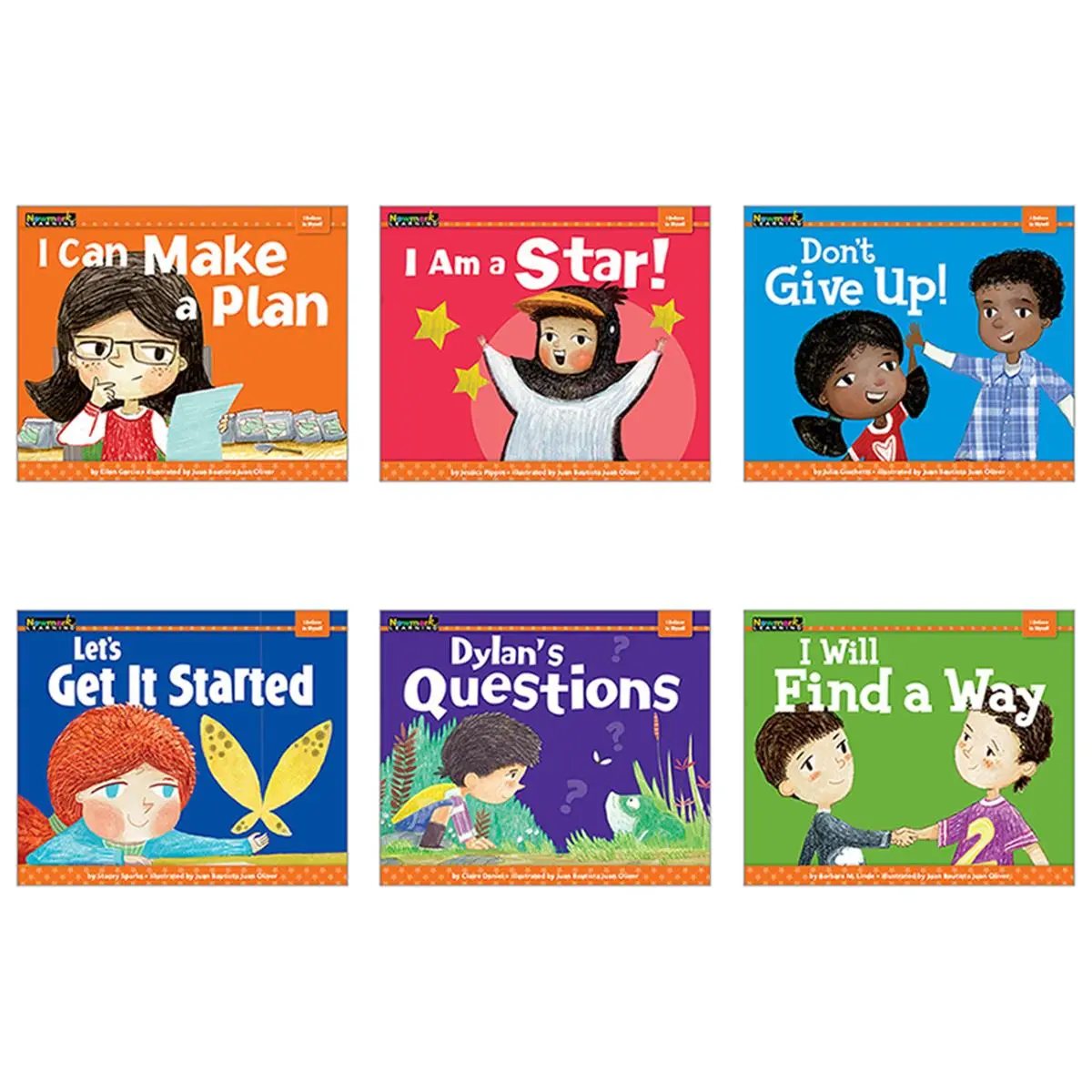 Newmark Learning NL-2272 "I Believe In Myself" Early Reader Picture Books 6-Pk, Preschool & Kindergarten Learning Materials for Toddlers, Preschool Learning Book, Early Reader Books