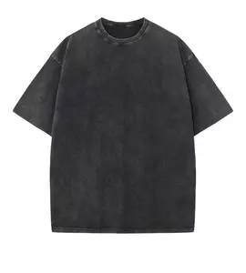 Oversized Heavyweight Cotton T-Shirts for Men - Stylish Black Tee with Oversized Fit and Comfortable Design