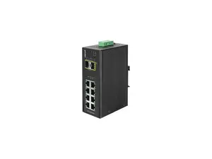 PLANET IGS-10020MT Industrial 8-Port 10/100/1000T + 2-Port 100/1000X SFP Managed Switch (-40~75 Degrees C)