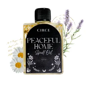 Peaceful Home Spell Oil 1/2 oz | Conjure Oil | Spiritual Oil | Ritual Oil | Anointing Oil | Witchcraft Ritual Oil