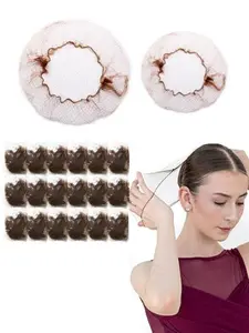 150 Pcs Nylon Hair Nets 24 Inch Invisible Hair Nets Unisex Comfortable Convenient for Wig Care Sleep Kitchen Dining Service Ballet Buns