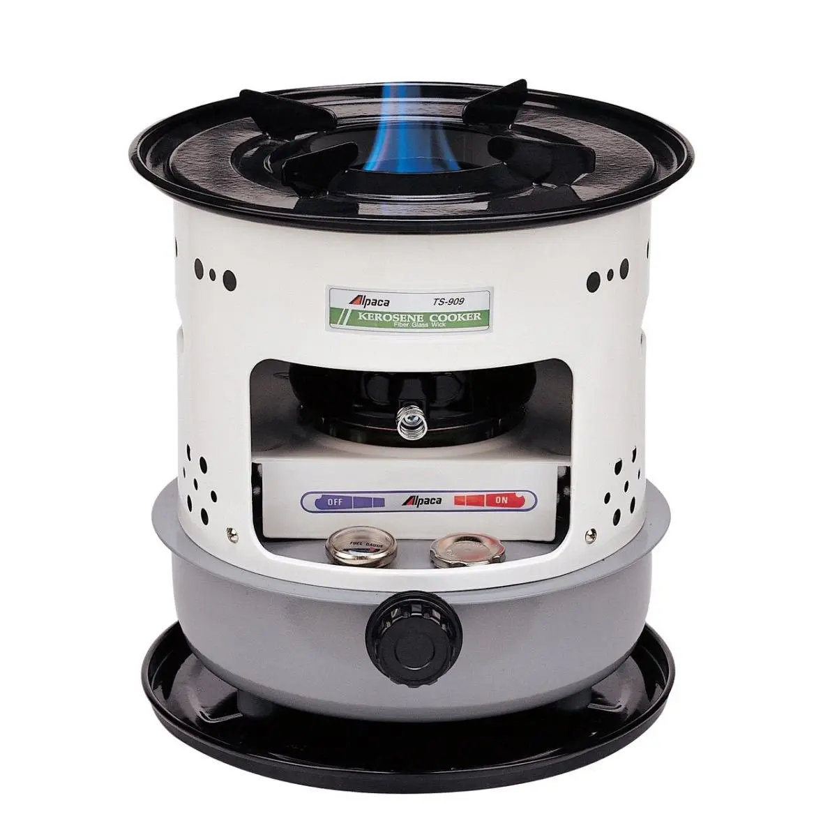 212 MAIN Portable 8500 BTU Alpaca Kerosene Cook Stove by World Marketing of America - Steel Drip Tray Base, 3x More Efficient, Adjustable Heat, Fuel Gauge, Easy-Clean Top Pan, Canning, Hiking/Light Outdoor, Hunting