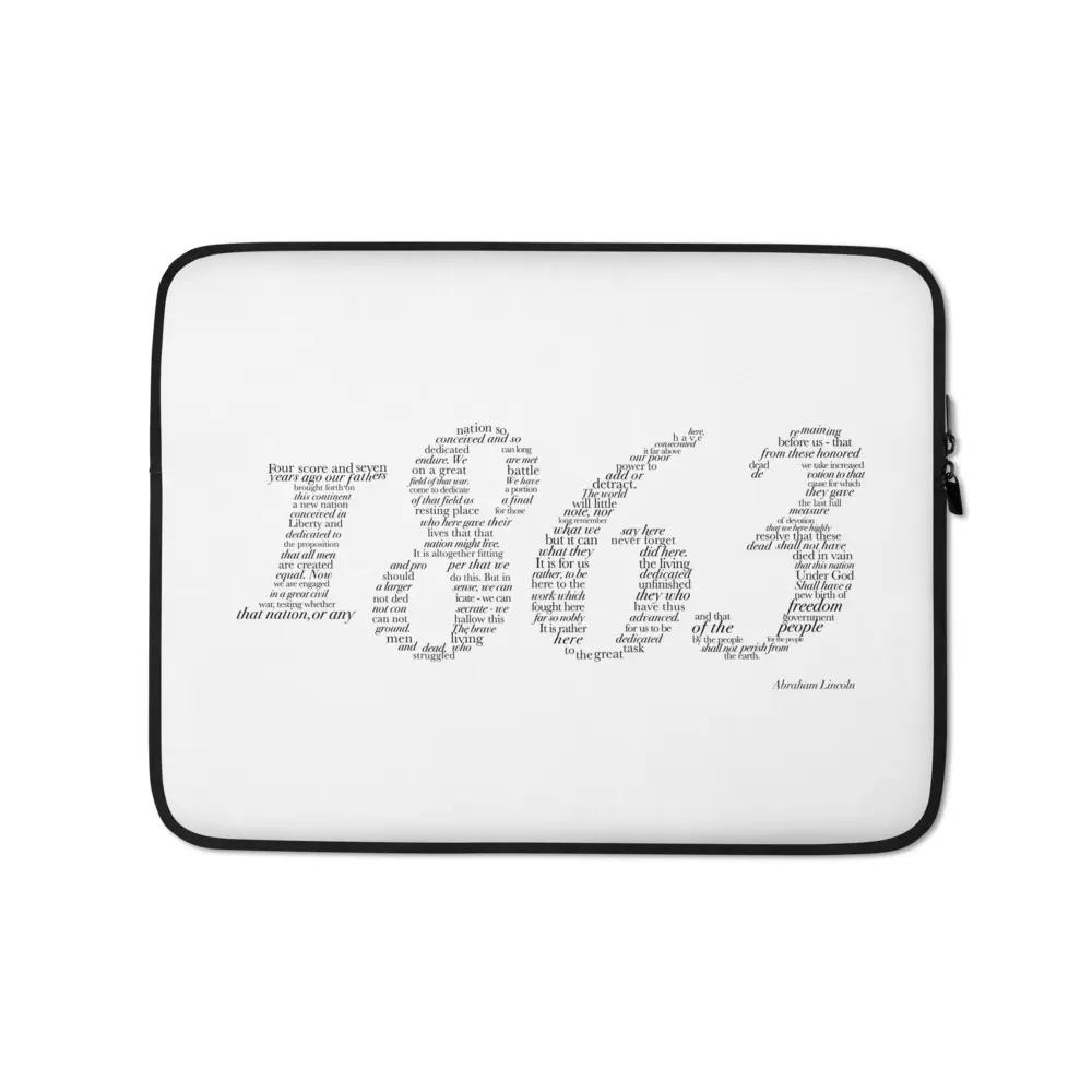 Gettysburg Address Laptop Sleeve
