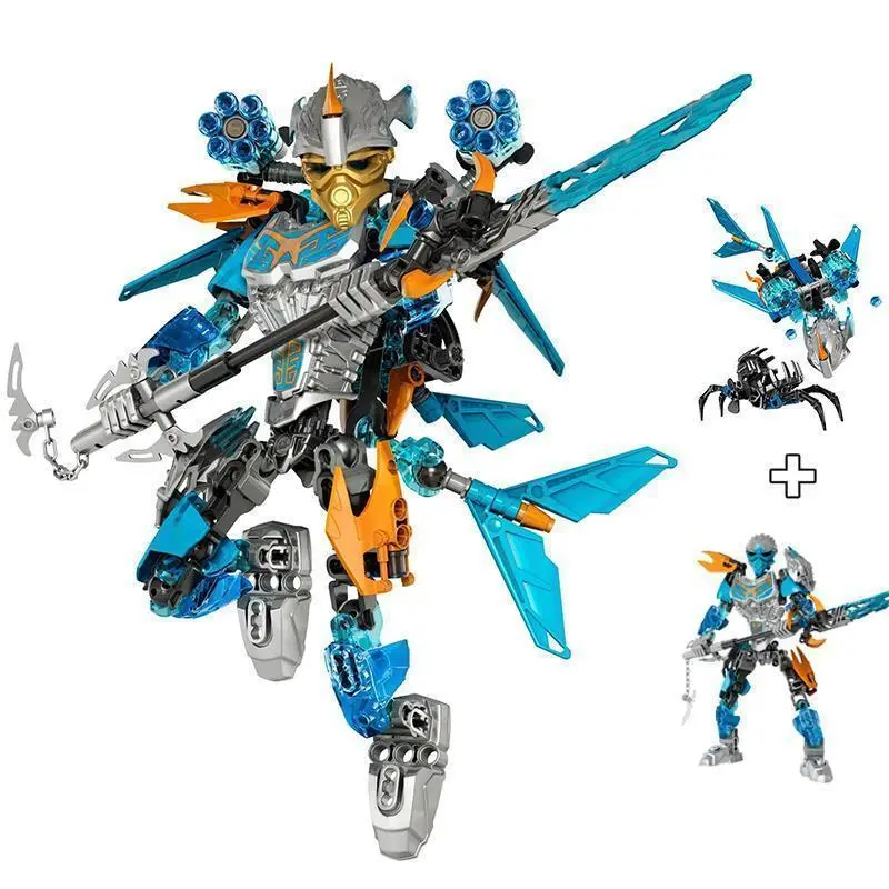 Superheroes Series Bionicle Creature Master of the Golden Mask Building Blocks Combined Robot Mecha Bricks Toys For Boys Gifts popular Superheroes Series Bionicle Creature Master of the Golden Mask Building Blocks Combined Robot Mecha Bricks Toys For Boys Gifts popular