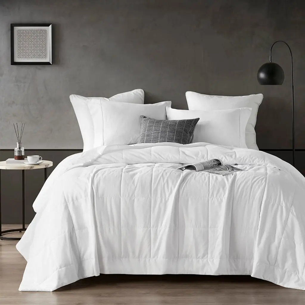 Sharper Image Lightweight Cool Down Alternative Blanket, SI51-0011, 68x90x0.25 in., Cooling Touch, White Twin Size Bedding Blanket, Lightweight Cool Blanket