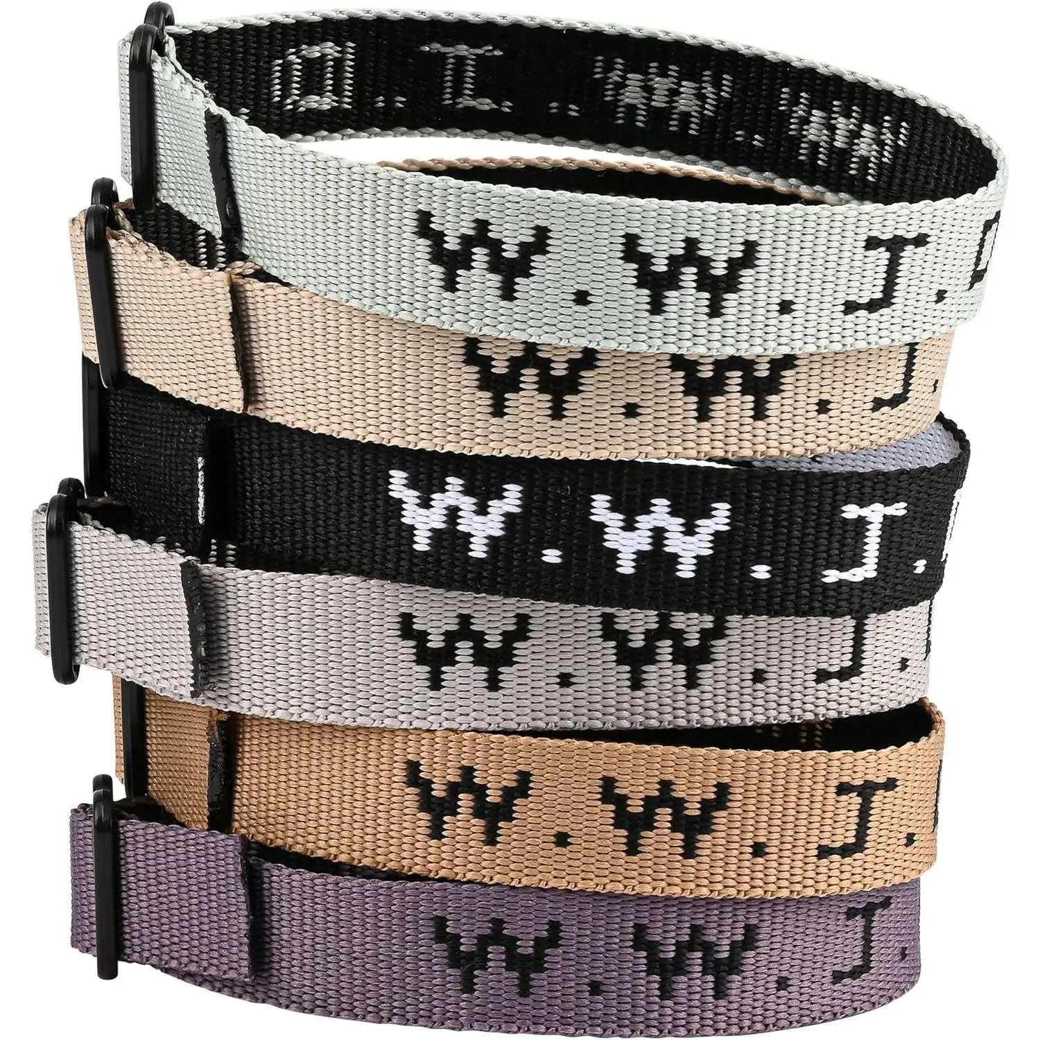 6PCS WWJD Bracelet Pack for Women Men, Christian Jesus Gifts Wristbands, Adjustable WWJD Bracelets Bulk What Would Jesus Do Bracelet