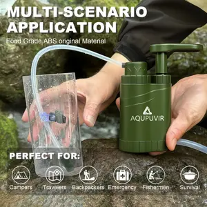 LIMITED STOCK! AQUPUVIR Outdoor Water Filter – Instant Clean Water Anywhere! For Campers, Backpackers & Preppers – Grab Yours Now!