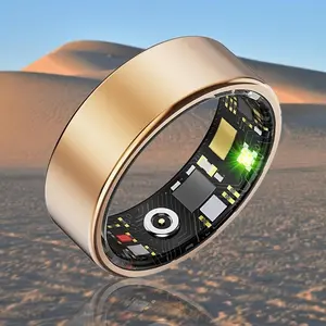 Quriov Smart Ring, Tracking Fitness Ring, Stylish Wearable For Men & Women Gift Wireless Connection, With Charging Box Compact Compatible With IPhone, Android Phone