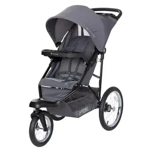 Baby Trend® Compact Foldable Jogger Stroller w/ Large Ratcheting Canopy & Storage Basket