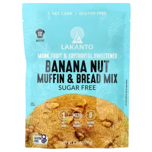 Lakanto Banana Nut Muffin & Bread Mix, 6.77 oz (192 g)