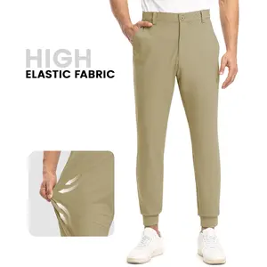 TBMPOY Men's Stretch Fit Casual Work Golf Pants Joggers Pants  with 4 Pockets