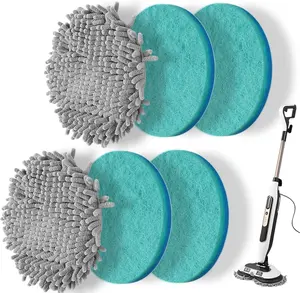 6 Packs Steam&Scrub Mop Pads Replacement Power Pads Compatible with Shark,S8201 S8001 S7001 S7201 S7000AMZ S7000 S7005 S7020 S7001C Dirt Grip Scrub Adsorb Washable Pad