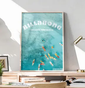 Billabong Surfer Poster Wall Art - Ocean & Beach Decor