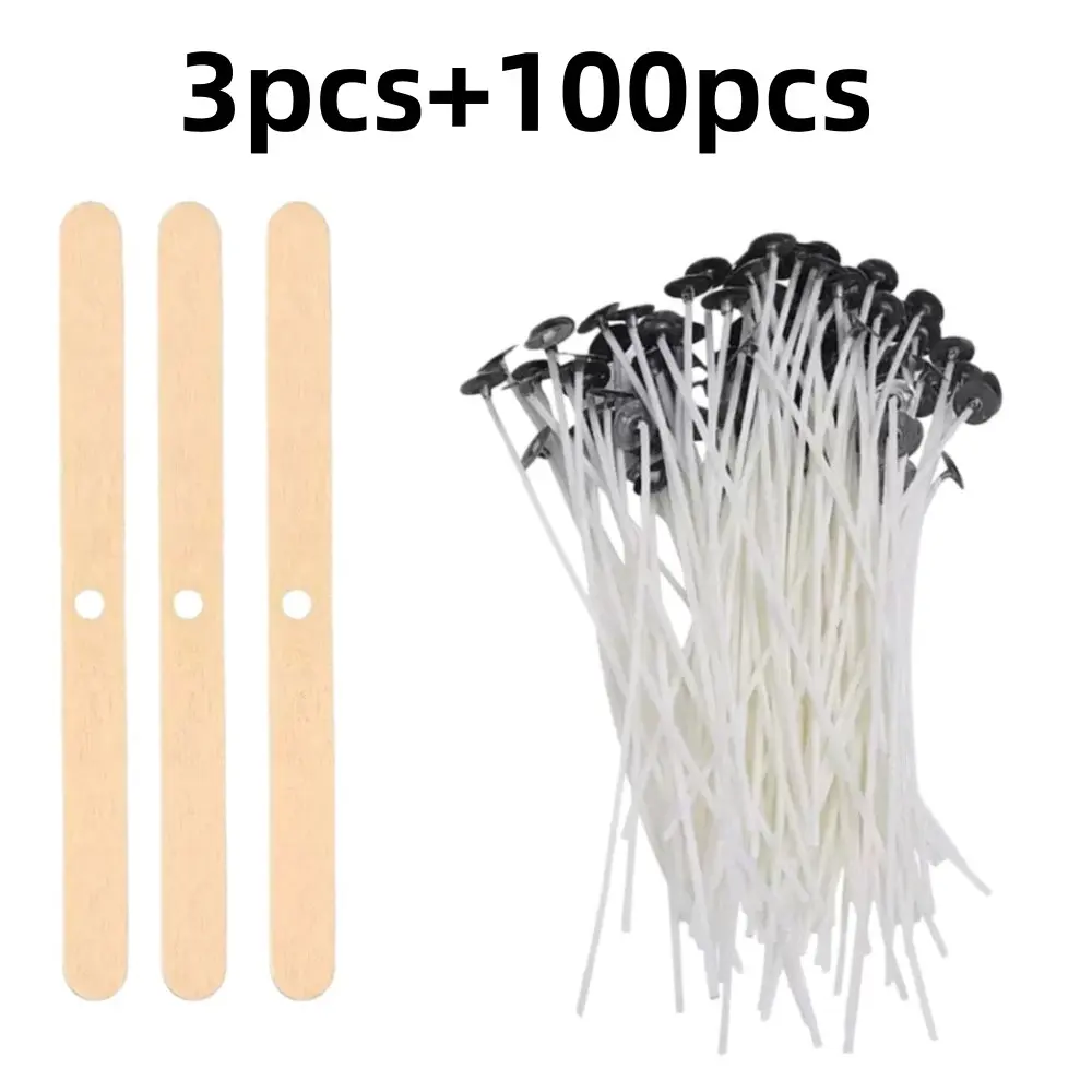 High-Quality Smokeless Candle Wicks for Candlemaking (103 Pieces/set), DIY Candle Making Kit with Holder, Candle Making Supplies, Home Decor Accessories, Christmas Gift