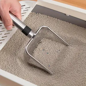 Gardening Soil Sifter with Handle, Portable for Soil Sand Compost, Multi-Use as Cat Litter Scoop, Ideal for Gardening and Cleaning