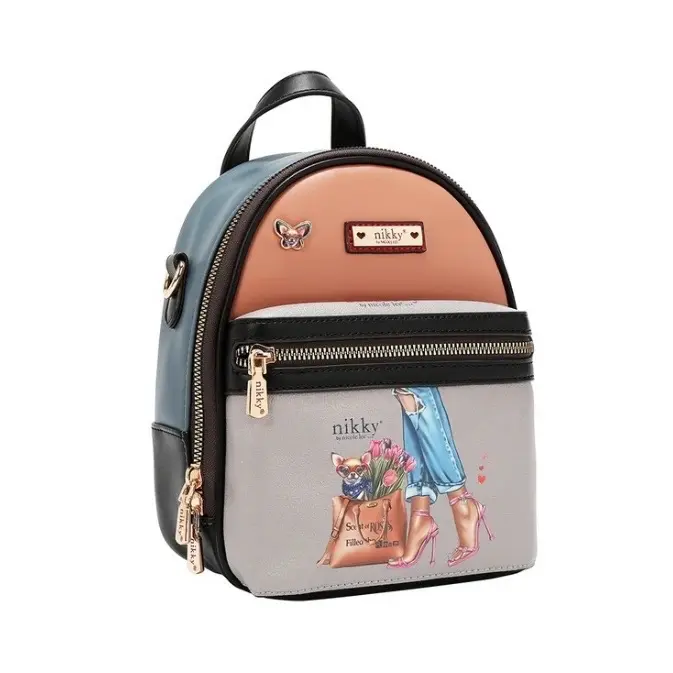 Convertible Shoulder Bag Backpack Eco-Leather Multi-Functional Design with Zipper Detailing Multifunctional Daily Use Practical Versatile Design Premium Material Functional Compartments