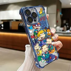 Popular Movie R-Rugrats Phone Case SuitableFor iPhone 17 16 15 14 13 12 11 Pro Max Plus Air & Samsung Galaxy S25 EDGE S24 S23 S22 S21 Plus Ultra- Top Fan's Phone Case Cover as Perfect Gift Get Ready for Halloween