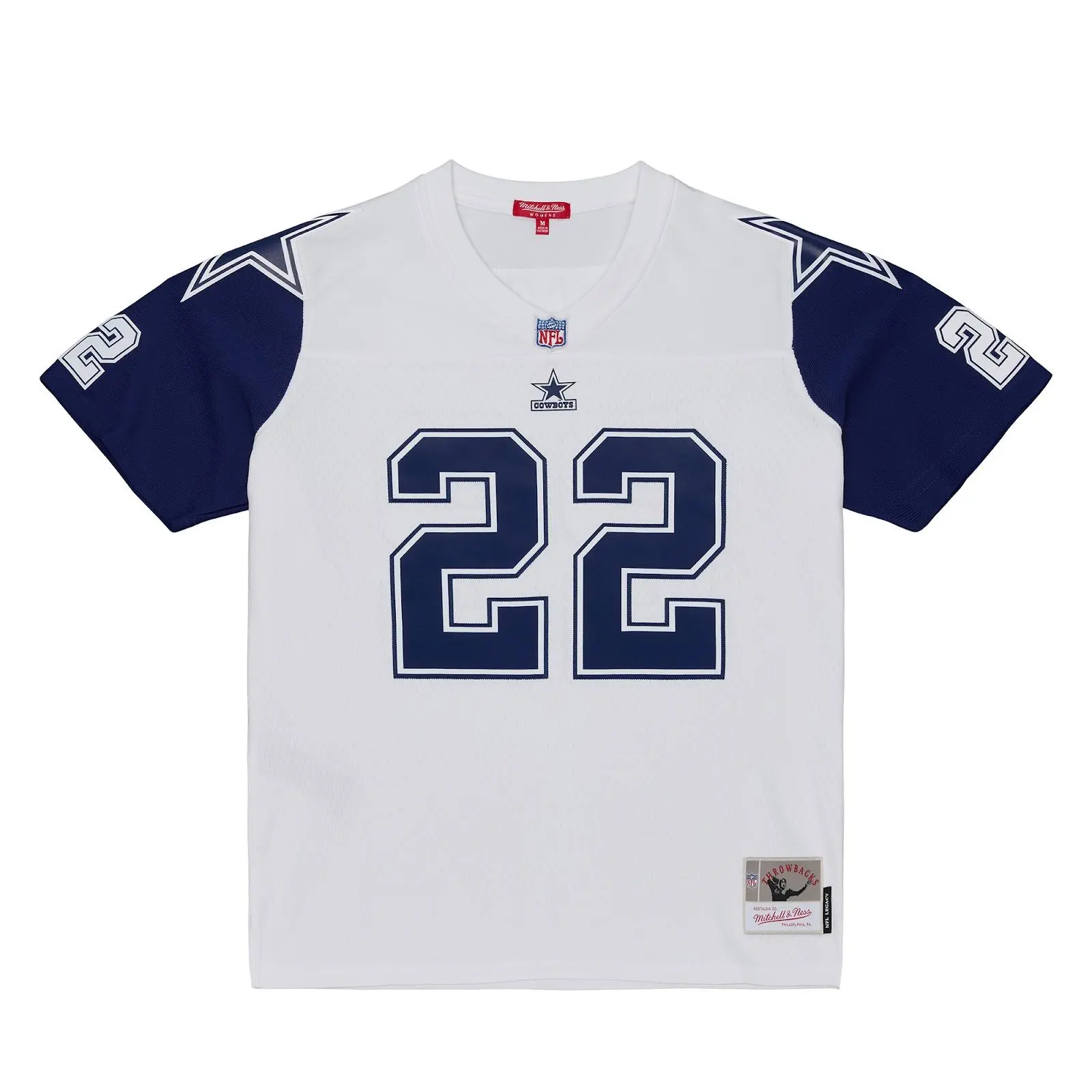 Women's Emmitt Smith Dallas Cowboys 1994 White Legacy Jersey NFL Throwback Mitchell & Ness
