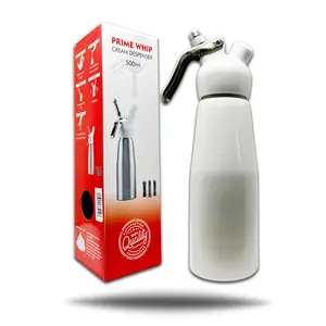 Prime Whipped Cream Dispenser Regular - Green, Includes 4 Pieces, Ideal for Whipped Cream