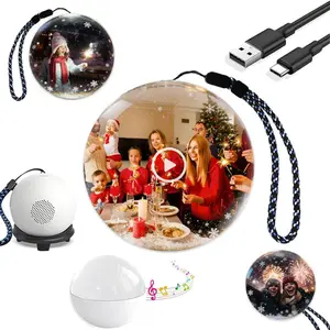 3D Crystal Ball Video Player - 2.7-inch Wi-Fi Personalized Digital Display - Storage Ball Custom Video Sphere  Ultrasonic Decor - Perfect for Anniversaries, Valentine's Day Gifts, New Year Gifts, DIY Gifts for Boys & Girls, Family Milestones, and Birthday