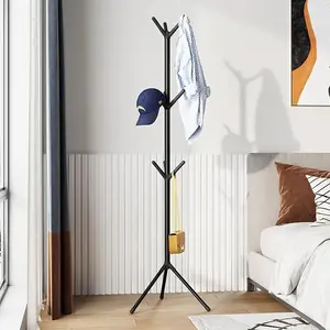 Floor-standing Coat Rack - Easy to Install, mellow rack, Stable Design with Triangular Base for Coats, Hats, Umbrellas, Bags & More Home Interior Modern Hanger Display