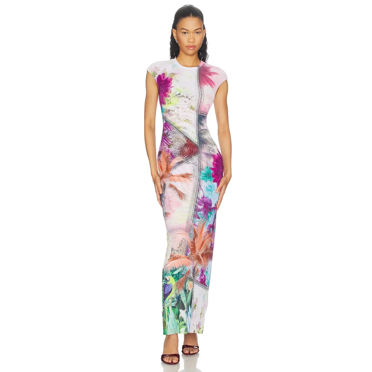 AFRM Mylo Dress in Vacation Tropic