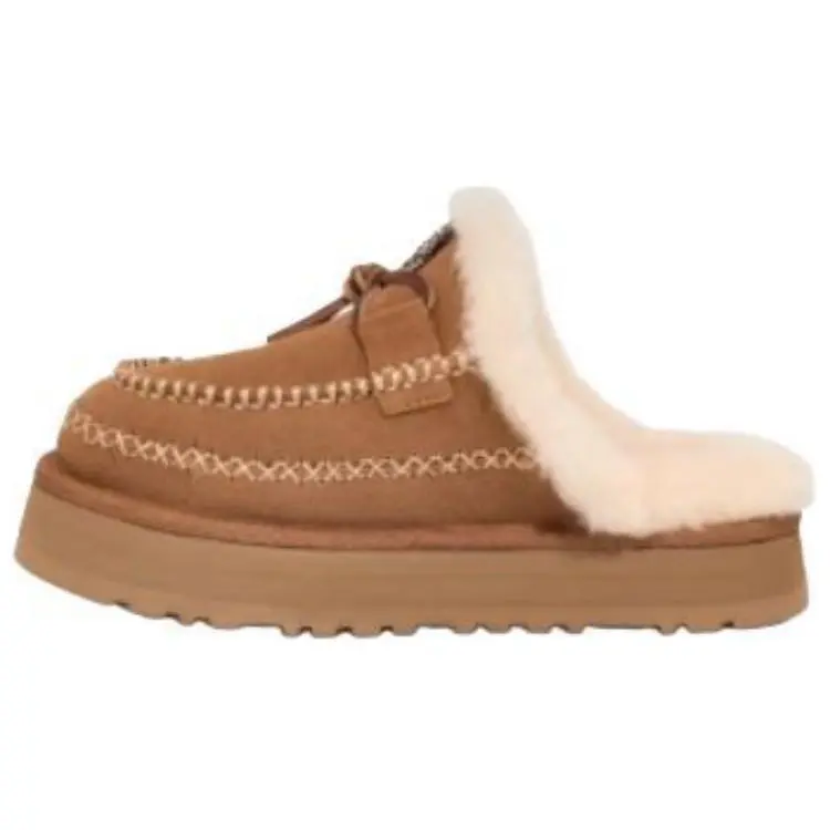 UGG Wmns Disquette Alpine 'Chestnut', Women, Shoe, Casual, Rubber, True-To-Size, Narrow Fit, Walking Shoes
