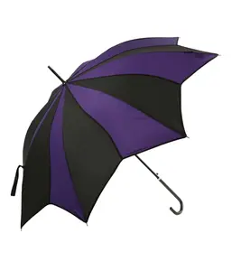 Purple & Black Striped Umbrella