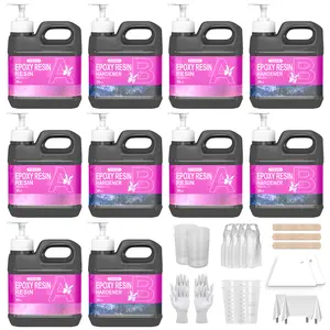 Epoxy Resin Kits 360 OZ,Gigantic-Capacity Epoxy Resin Kit: Artwork Creation, Handmade DIY, Party Crafting, Furniture Filling!