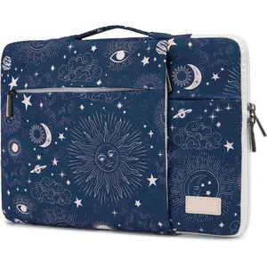 360° Protective Laptop Sleeve Case Bag with 3 Pockets,Laptop Cover with Handle and Luggage Strap for MacBook Pro 16 inch and 15 inch-15.6 inch Laptop