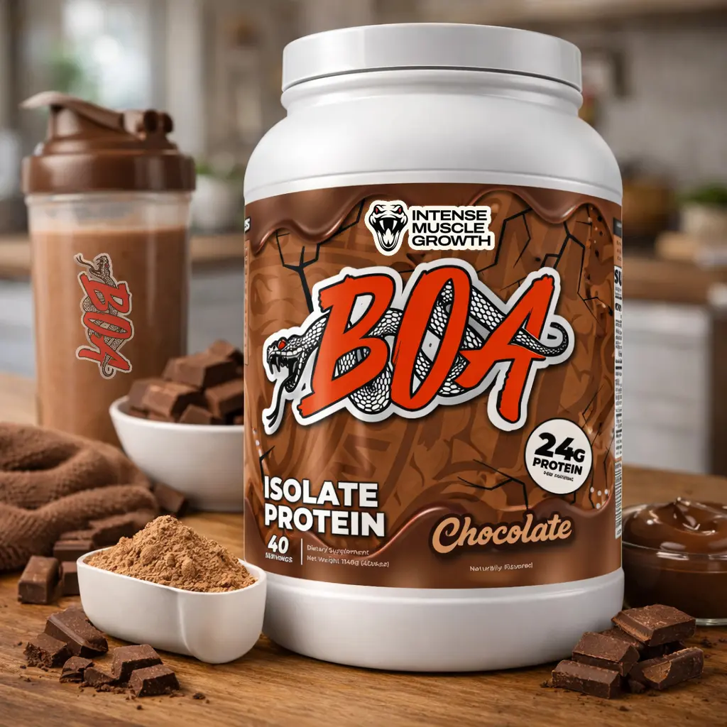 BOA Isolate Protein – Premium Whey Protein Isolate | Chocolate, Strawberry, Creamy Vanilla & Chocolate Peanut Butter | 40 Servings