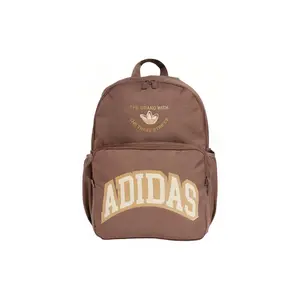 Adidas Originals 22.1L Recyclable Polyester Backpack for Men and Women with Zipper Closure in Brown