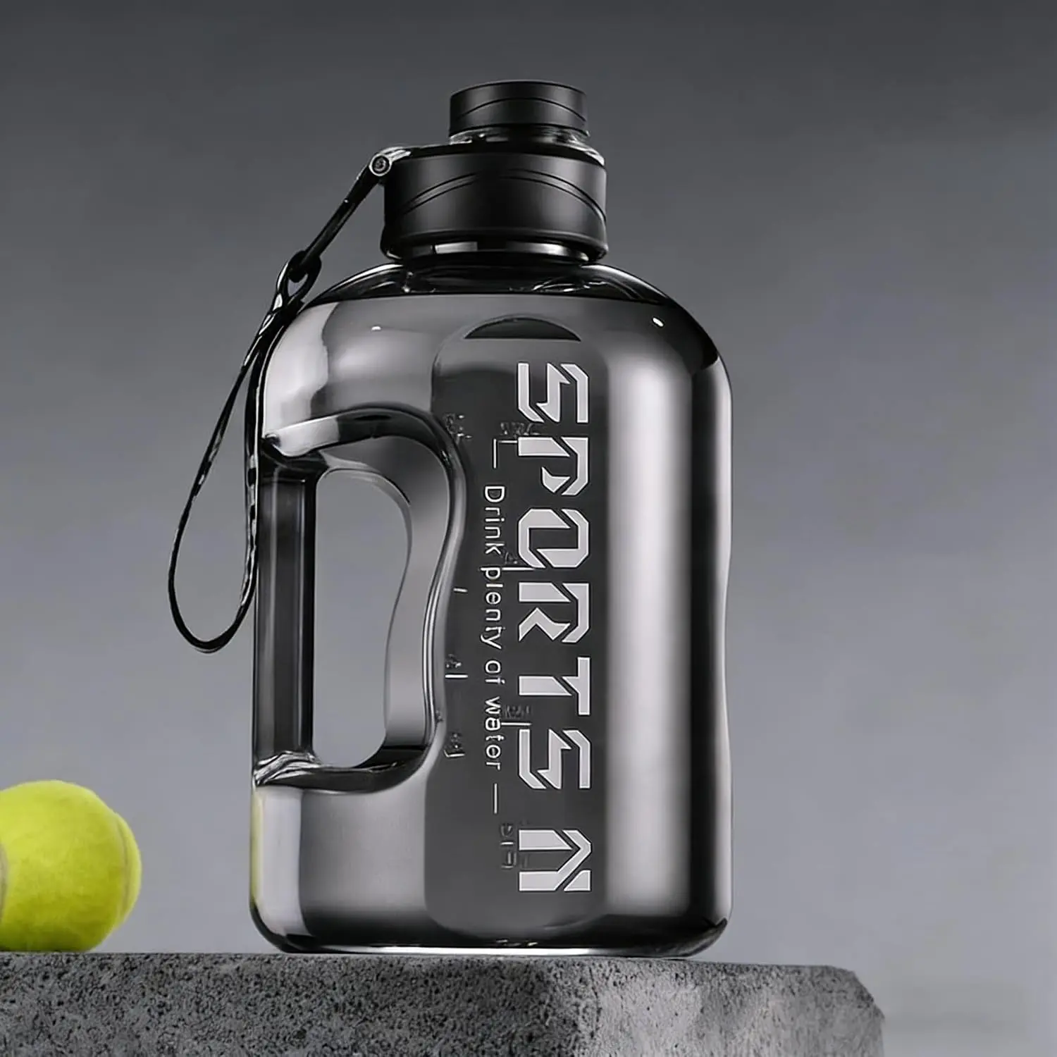 Large Capacity Sports Water Bottle - 1-Touch Pop-Up Lid, Tight Secure Seal, Leakproof, Heat-Resistant, Drop-Proof, Portable Travel Kettle for Outdoor Hiking Camping, Ideal Gift for Friends