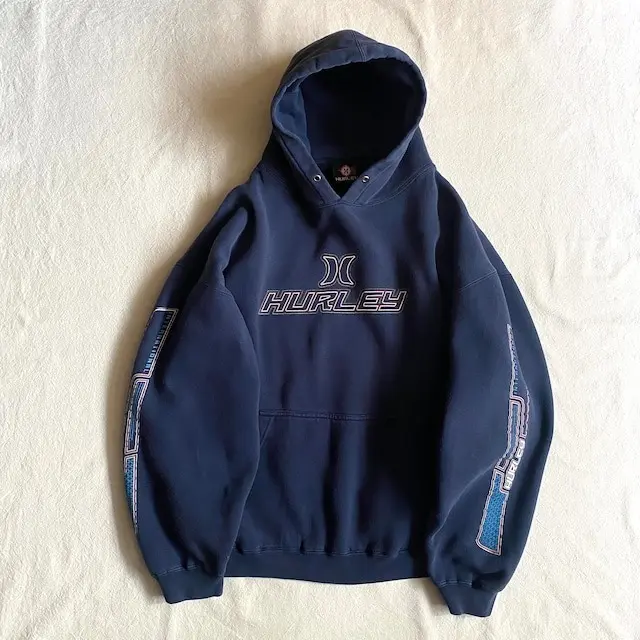 Hurley Hoodie Mens Medium Black Pullover Surf Logo Graphic Fleece Sweatshirt, Comfortable & Durable, Best Sellers