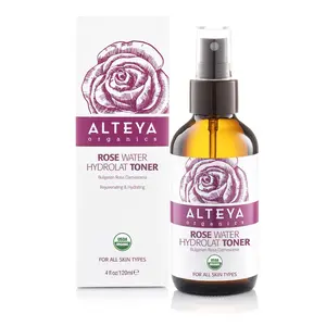 Organic Rose Water Hydrolat Mist Facial Toner - Moisturizer For All Skin Types- Hydrating Moisturizing Skincare toner - For Dewy Skin