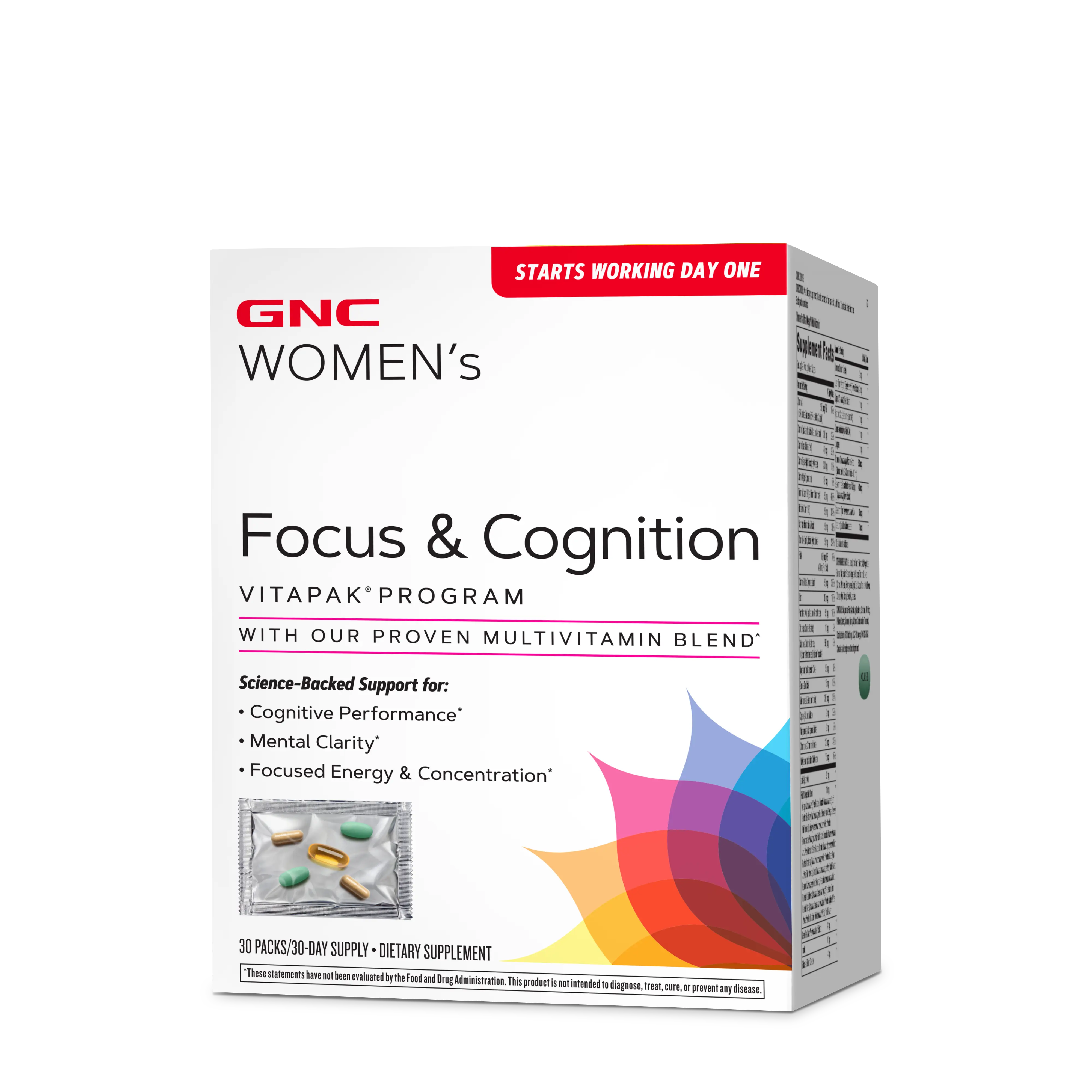 GNC Women's Focus & Cognition Vitapak Program (30 Servings) Fitness Supplement GNC Women's Focus & Cognition Vitapak Program (30 Servings) Fitness Supplement