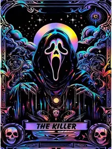 Halloween Diamond Art Kits for Adults. Halloween Diamond Painting kit for Adults Full Drill Round Gem Art 5D Diamond Dots Suitable Home Wall Decor 12x16inch