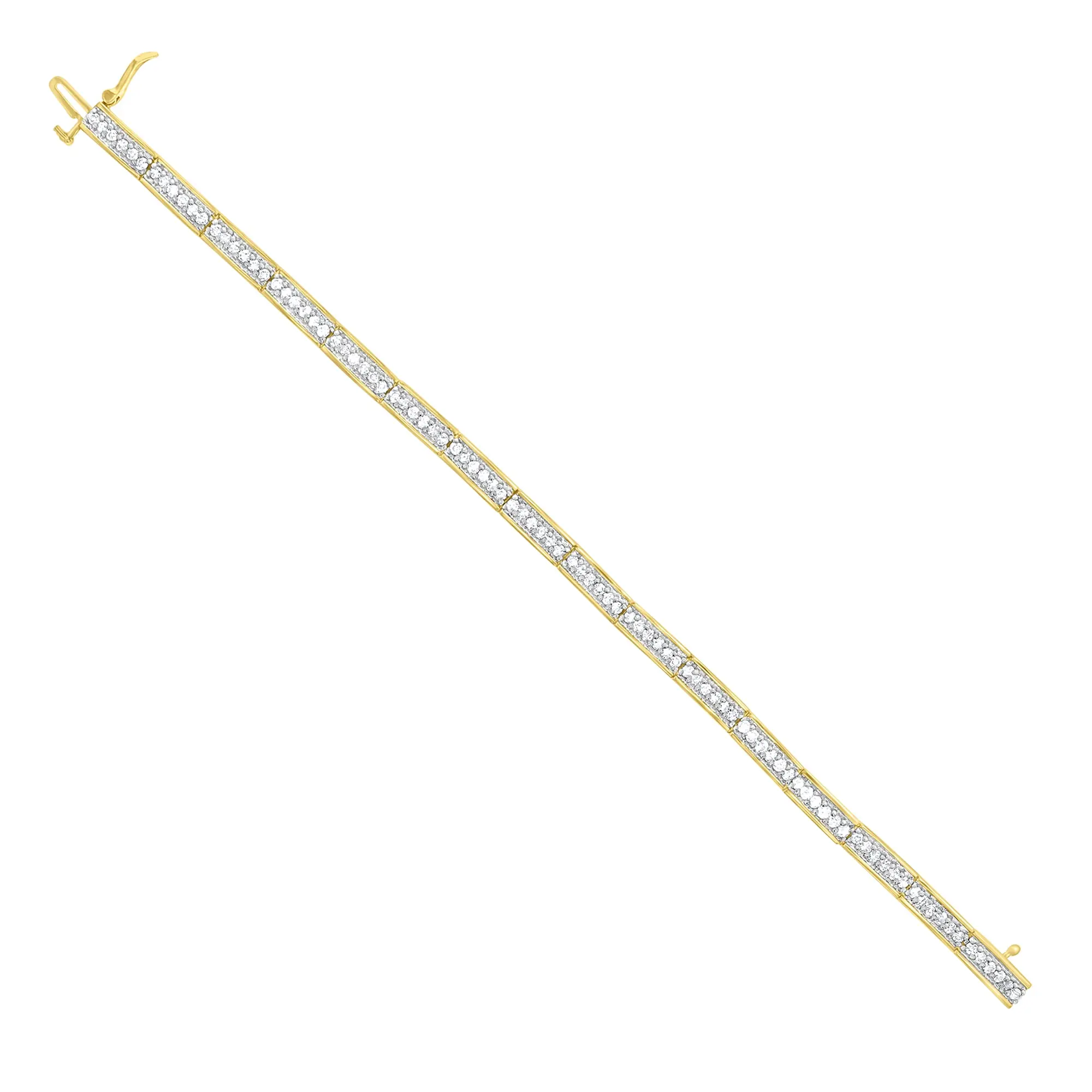 2 Carat Pave Diamond Tennis Bracelet 14k Gold