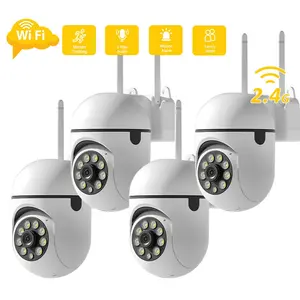 4-Pack Security Camera for Baby Monitor, Nursery, Newborn, Motion Detection, 1080P Resolution, Two-Way Audio, Night Vision, Compatible with Alexa & Google Home