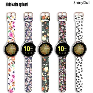 22mm Printed Silicone Watch Band – Sport Strap for Samsung Galaxy Watch 6/5 Pro/4 Classic & Huawei GT 4/3/2