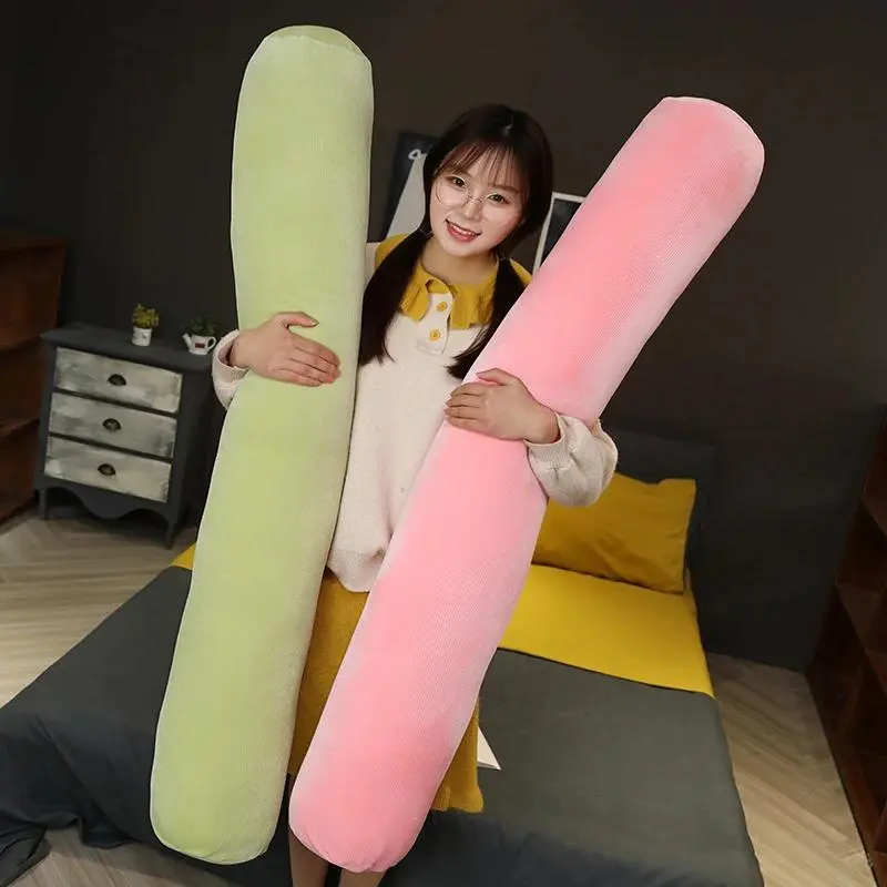 Cartoon Animal  Plush Toys Simple Solid Color Stuffed Soft Long Sleep Pillow Doll Cushion Gift