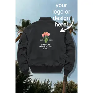 Custom Midweight Bomber Jacket - Back printing only