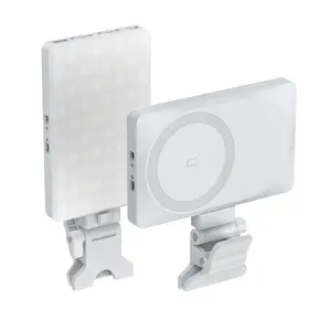 MagSafe Magnetic Selfie Light with Clip for iPhone – Rechargeable LED Fill Light, CRI≥95, 3 Color Temps, Portable Selfie Light for Vlog, Makeup, Back‑Camera & Video Recording, Photography, LED Selfie Accessories