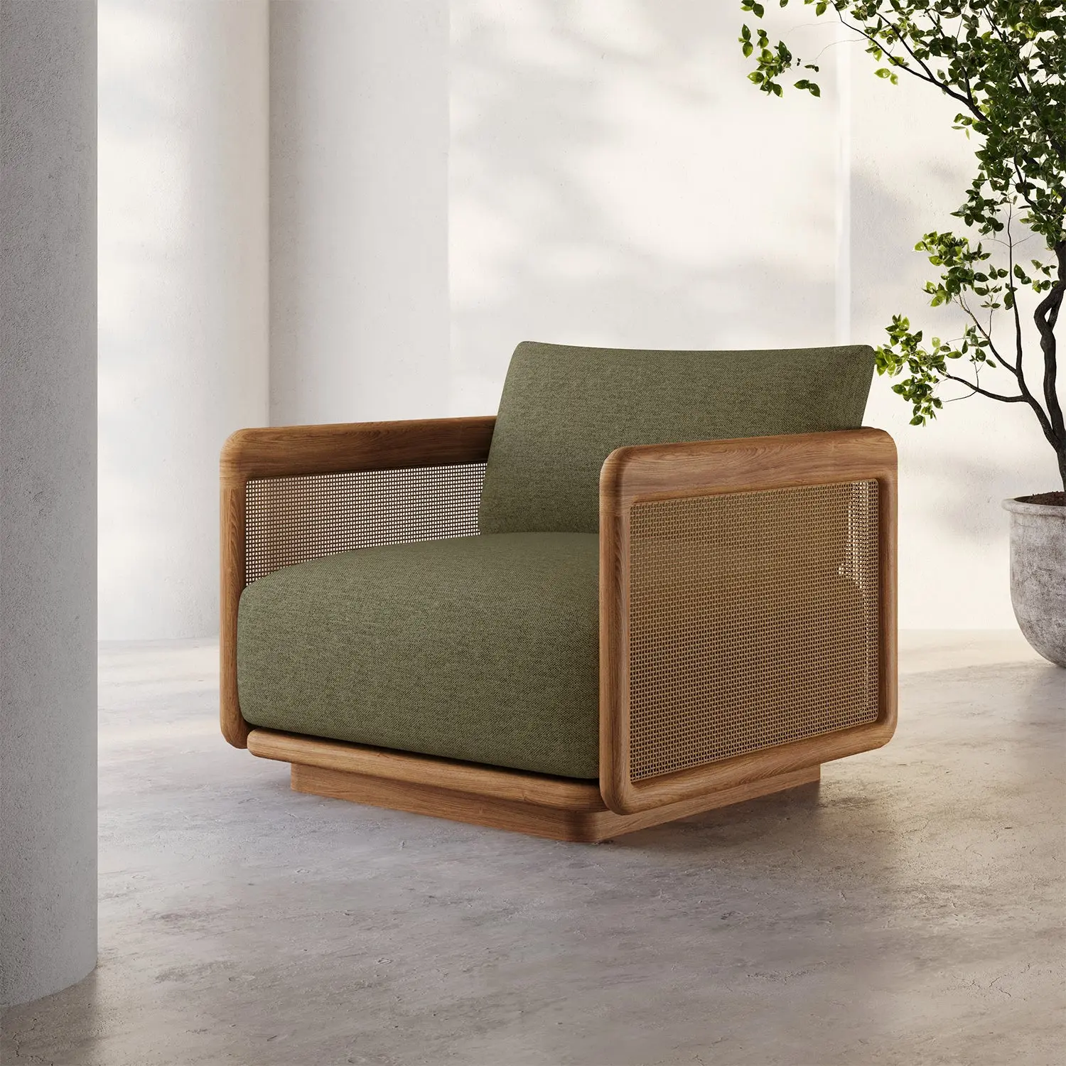 Dock Teak Swivel Lounge Chair Dock Teak Swivel Lounge Chair